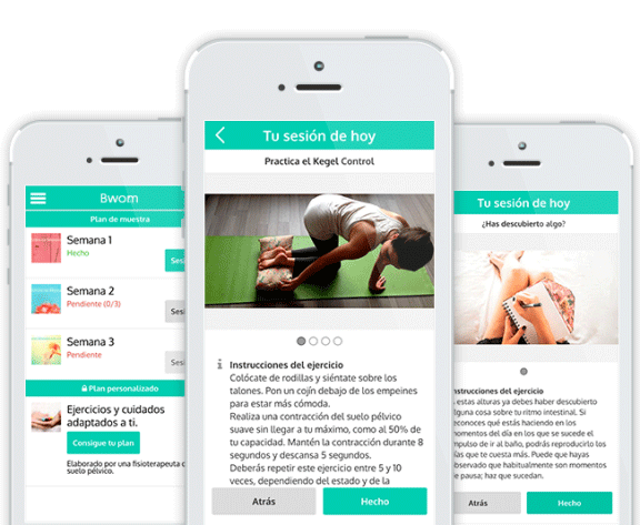 Bwom, la app del suelo pélvico para la mujer 